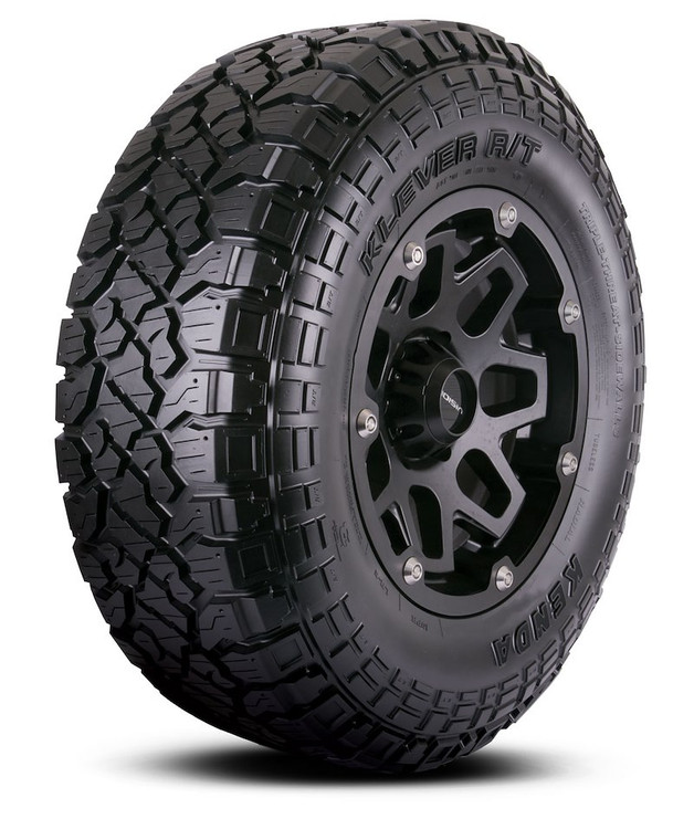 Kenda Tire 601026 Klever R/T; LT37 x 12.50R20; All Terrain Light Truck And SUV; Studdable; Radial; Raised Black Letter; Tubeless; Non-Directional Tread Design; 3 Ply Sidewall; Load Range F; Fits 8.5 Inch Through 11.0 Inch Wide Wheels