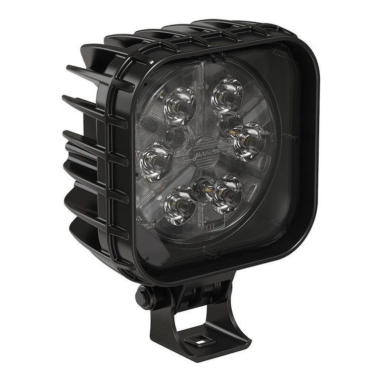 J.W. Speaker Work Light 1300181 832 Series; For Agriculture/Construction/Industrial/Material Handling/Mining/Railroad/Specialty Vehicles; 4 Inch Square Housing; Pedestal Mount; 3900 Raw Lumens/2400 Effective Lumens; LED; Flood Beam Pattern
