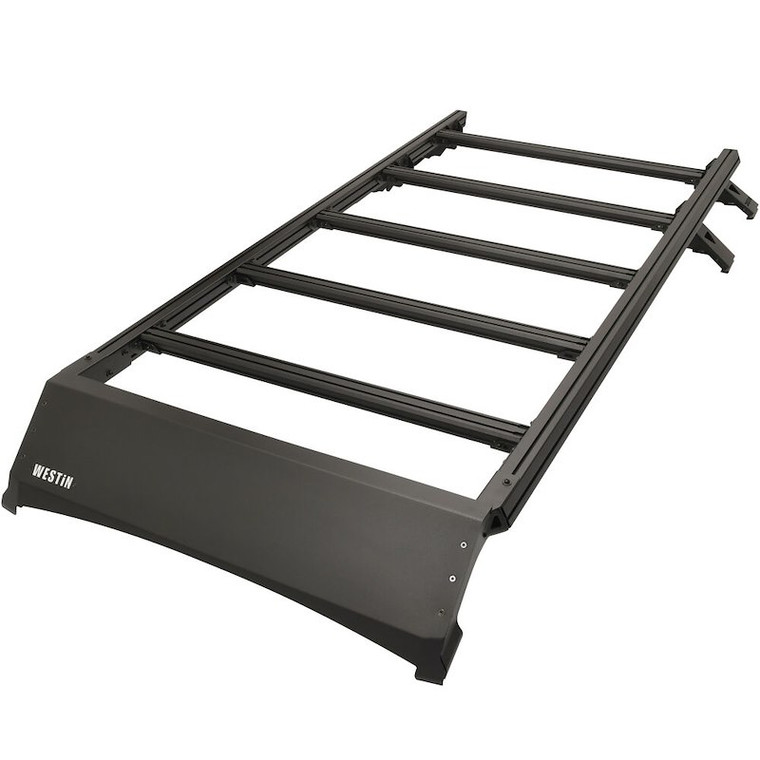 Fits 2021-2024 Ford Bronco Westin Automotive Roof Rack 15-00055 Mesa; Direct Fit; Bolt-On Installation; Textured Powder Coat; Black; Aluminum; With Mounting Bracket And Hardware