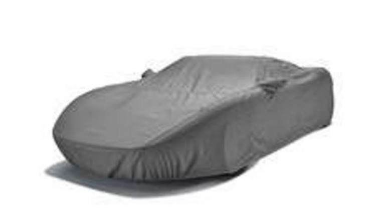 Covercraft Car Cover C11549D4 Sunbrella; All-Weather Proof; Gray; Acrylic Fabric; With 2 Mirror Pockets