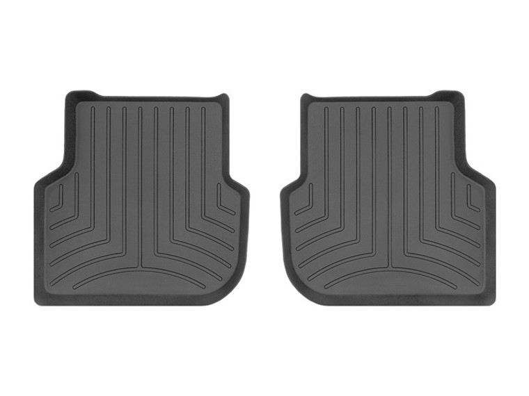 Fits 2011-2018 Volkswagen Jetta Weathertech Floor Liner 443382IM FloorLiner HP; Molded Fit With Underside Nibs; Black; Thermoplastic Elastomer TPE Injection Molded Material; 2 Piece