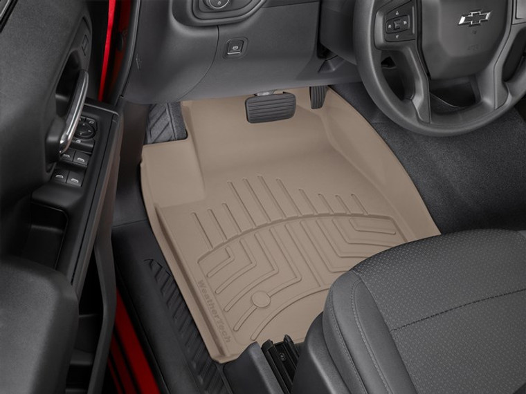 Weathertech Floor Liner 4514361IM FloorLiner HP; Molded Fit With Underside Nibs; Tan; Thermoplastic Elastomer TPE Injection Molded Material; 2 Piece