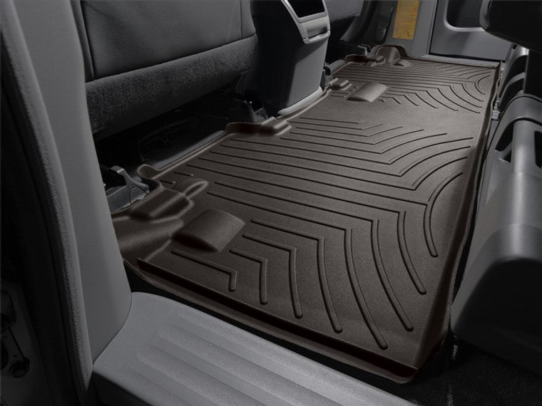 Fits 2011-2020 Toyota Sienna Weathertech Floor Liner 473002 FloorLiner; Molded Fit; Cocoa; Thermoplastic Polyolefin TPO; 1 Piece