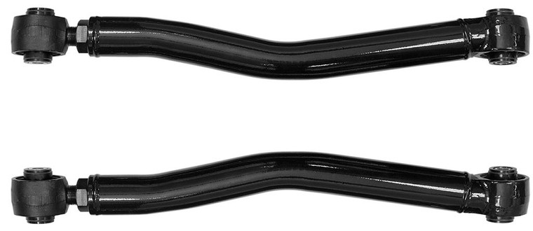 Rancho Control Arm RS66156B Tubular; Adjustable; Black; Steel; Set Of 2