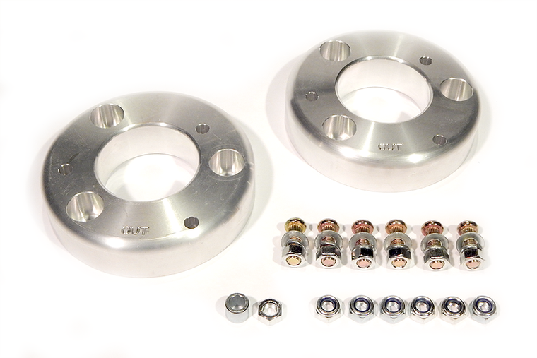 Southern Truck Leveling Kit Suspension 25008 2 Inch Lift Height; Strut Extension; Aluminum; With 2 Strut Extension And Mounting Hardware
