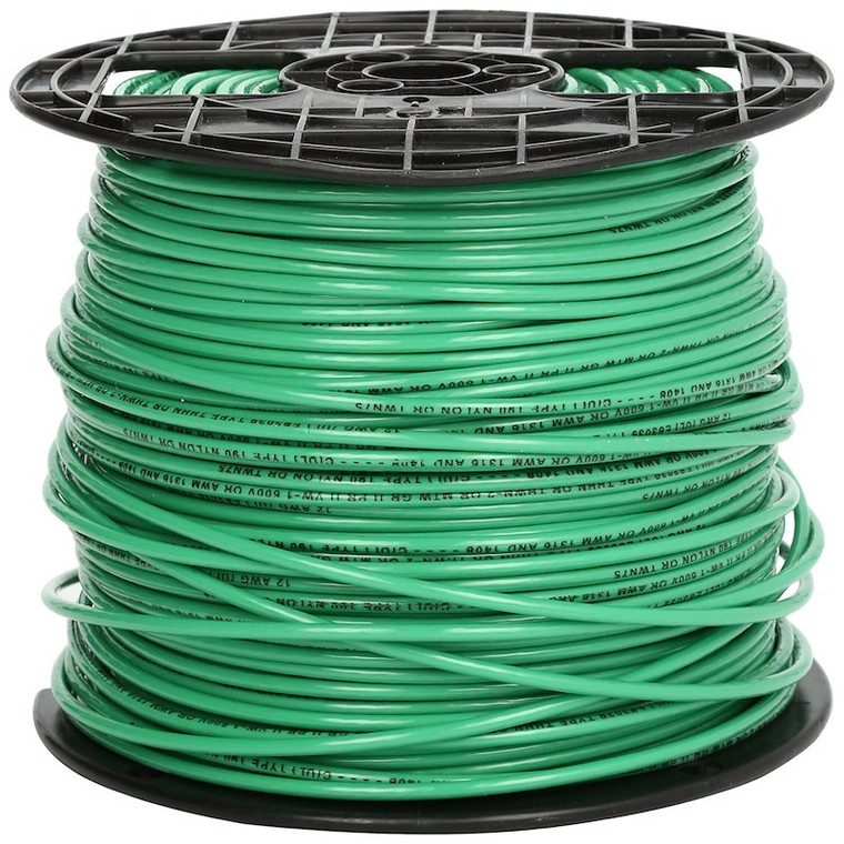 Tow Force Jammy Primary Wire 02439 14 Gauge; Green; 1000 Foot Length