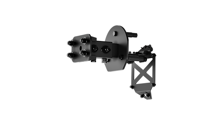 Body Armor Spare Tire Carrier TY-2966 Pro Series II; For Use With Pro Series II Mount; Powder Coated; Black; Steel
