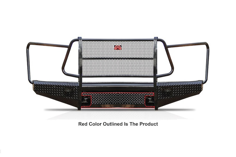 Fab Fours Bumper Filler Panel K20482-1 Black Steel; Black; Steel; With Red Fab Fours Badge