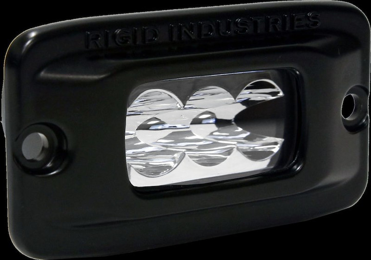 Rigid Lighting Driving/Fog Light 93211 Driving/Fog Light; SRM2; 4-3/16 Inch X 2-3/8 Inch Rectangular; 11 Watt; 0.8 Amp Draw; Wide Flood Beam; 1125 Raw Lumens; 3-LED Clear Bulb; Unbreakable Clear Lexan Lens