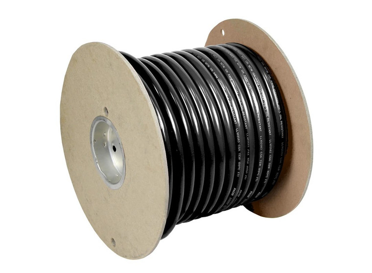 Tow Force Jammy Primary Wire 04637 3/0 Gauge; Black; 100 Foot Length