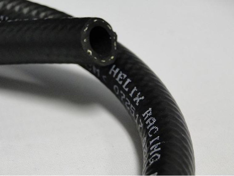 Helix Racing Fuel Line 140-4625 OE BLACK FI; For Powersport Applications; 25 Foot Length; 1/4 Inch Inner Diameter; Black; Rubber; Meets SAE 30R9