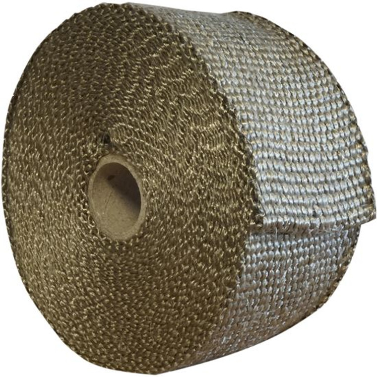 Helix Racing Exhaust System Wrap 527-2000 25 Foot Length; 2 Inch Width; Basalt/Bronze; Fiberglass; Withstands 1200 Degree Fahrenheit Direct Heat