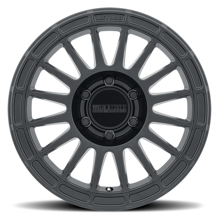 Method Race Wheels Wheel MR31477560525 314 Series; 17 Inch Diameter x 7.5 Inch Width; 6 x 139.7 Millimeter/6 x 5.50 Inch Bolt Pattern; 25 Millimeter Offset; 5.23 Inch Backspacing; 60 Degree Conical Seat Lug; 106.25 Millimeter Center Bore; 16 Spoke