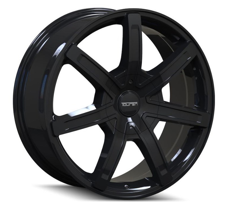 Touren Wheels Wheel 3265-8869B TR65; 18 Inch Diameter x 8 Inch Width; 60 Degree Conical Seat Lug; 35 Millimeter Offset; 5.88 Inch Backspacing; 71.50 Millimeter Center Bore; 7 Spoke; 1 Piece Cast Aluminum Construction; Black; 2000 Pound Load Capacity