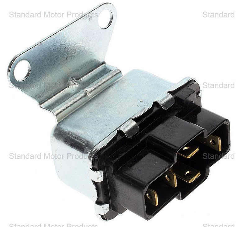 Standard Motor Eng.Management HVAC Blower Motor Relay RY-20 Standard; OE Replacement; Rectangular; Silver; With Bracket Perpendicular To Relay