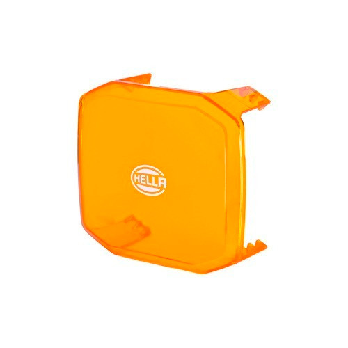 Hella Driving/Fog Light Cover 358233951 Driving/Fog Light Cover; X-Treme Series; 3.93 X 4.44 Inch Square; Amber; Polycarbonate; With Hella Logo; Single
