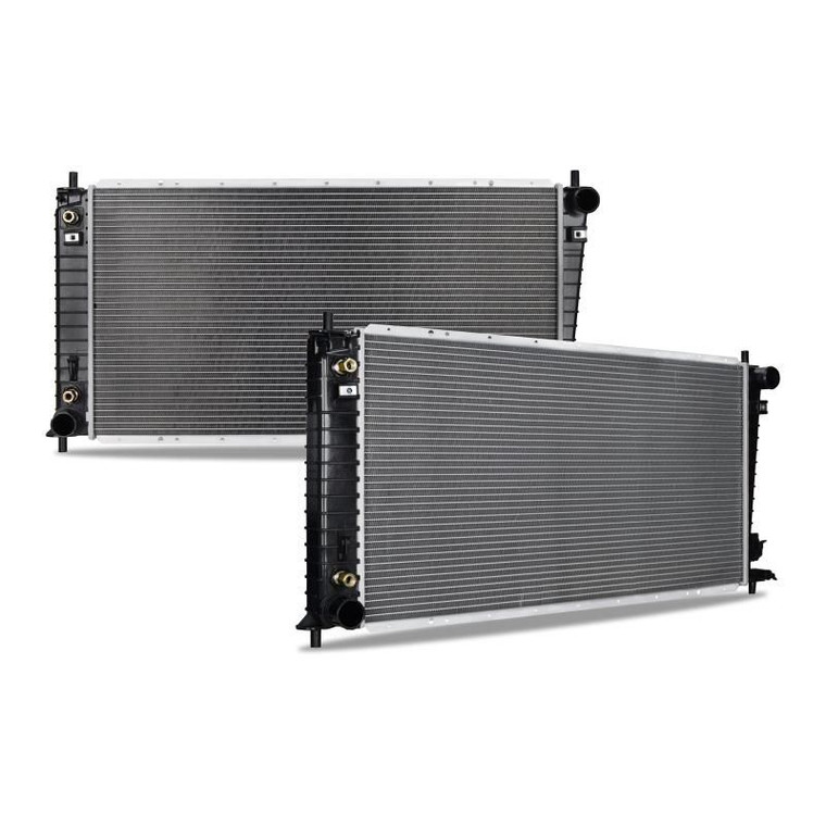 Mishimoto Radiator R2136-AT OE Replacement; Dual Core Rows; Crossflow; Aluminum Core; 1-3/4 Inch Inlet x 1-3/4 Inch Outlet; Single