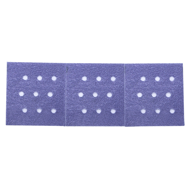 SEM Sandpaper SA1180 Used For Fast Cutting/Long Life/Consistent Finish On All Substrates; Multi-Hole Pattern; Film Backing; 180 Grit; Blue; Velcro Type Attachment; Hand Use/Machine Use; 33.5 Foot Length x 2-3/4 Inch Width