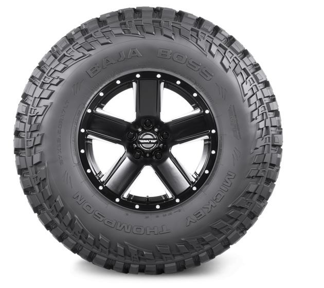 Fits 2008-2010 GMC Sierra 2500 HD Mickey Thompson Tires Tire 247882 Baja Boss; LT295 x 55R20; Mud Terrain Light Truck & SUV; Steel Belted; Radial; Black Sidewall; Tubeless; Hard Asymmetrical Tread Design; 3 Ply Sidewall; Limited Warranty