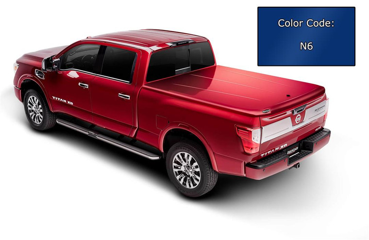 Fits 2017-2020 Ford F-150 UnderCover Tonneau Cover UC2156L-N6 LUX SE Series; Tilt-Up; Lockable; Blue Lightning Effect- Vehicle Color Code N6; ABS Composite Material