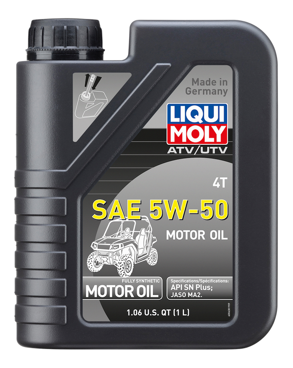 Liqui Moly Oil 20212 SAE 5W-50; Synthetic; 1 Liter Bottle; Plastic; Single