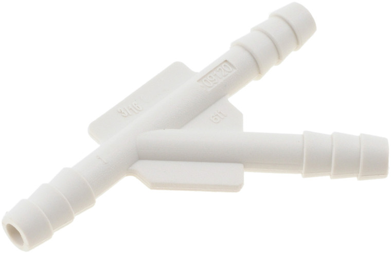 Dorman Vacuum Hose Connector | Y Shaped, Durable Plastic, White | Versatile Shapes, Convenient Packaging