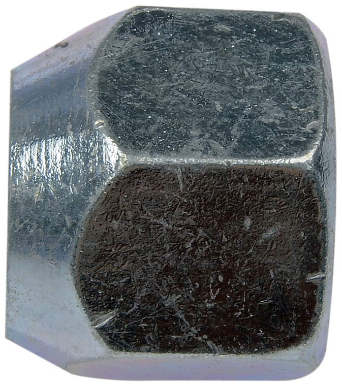 Dorman Lug Nut 611-052 AutoGrade; OE Replacement; 0.750 Inch Overall Length; 60 Degree Conical Seat; 7/8 Inch Hex Size; 9/16-18 Thread Size; Boxed; Direct Replacement; Open End; Right Hand Thread; Set of 10; Standard Style; Steel; Zinc
