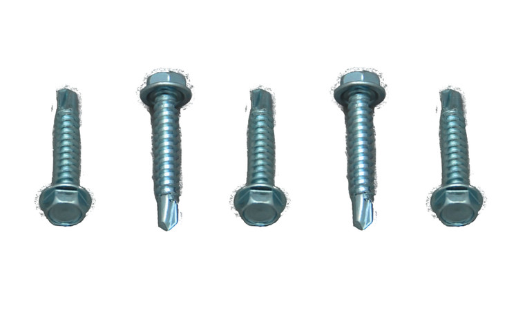 AP Products Self Tapping Screw | #8 x 1 Inch | Unslotted Hex Washer Head | Case Of 50