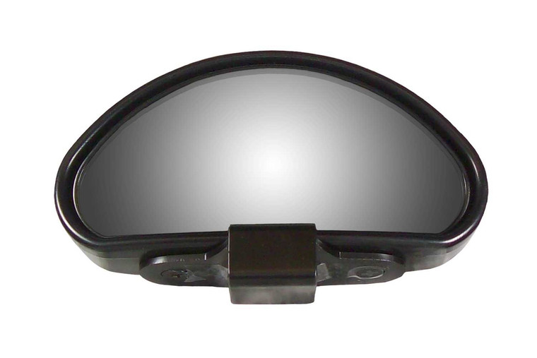 CIPA USA Wide Angle Blind Spot Mirror | Reduces Blind Spots, Easy Install | Black Manual Exterior Mirror