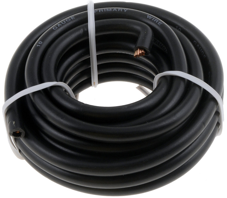 Dorman Black Primary Wire | Versatile Shop Supply, Easy to Use, 10 Gauge