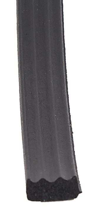 High Quality Ribbed Door Window Channel Seal | 50ft | Black| Made in USA
