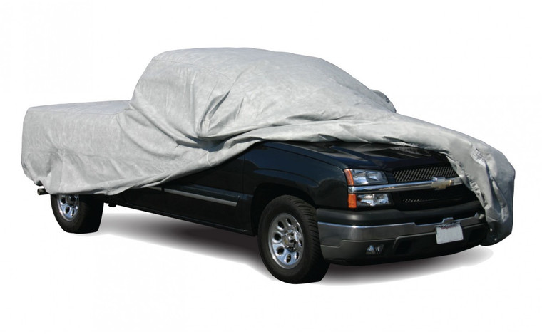 Ultimate Protection for Long Bed Pick-Up Trucks | SFS AquaShed Gray Car Cover | Resists High Humidity & UV Rays