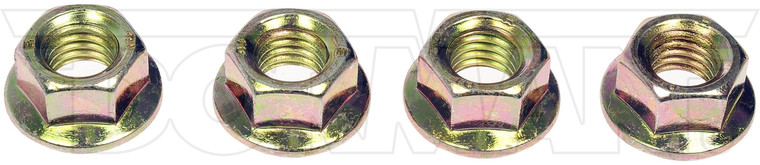 Tough Flanged Nut Set | M10-1.5 Thread Size | Zinc-Plated Steel | Dorman