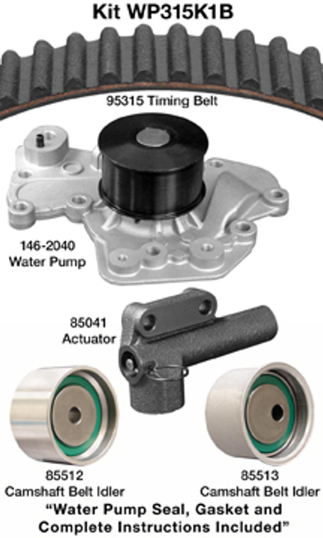 Complete Timing Belt Job Solution | Dayco Water Pump Kit | Fit: Various 1999-2010 Hyundai & Kia Models