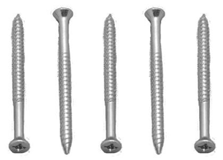 AP Products #8 x 2 Inch Screw | Square Recess, Flat Head | Zinc Coated | RV Industry Standard