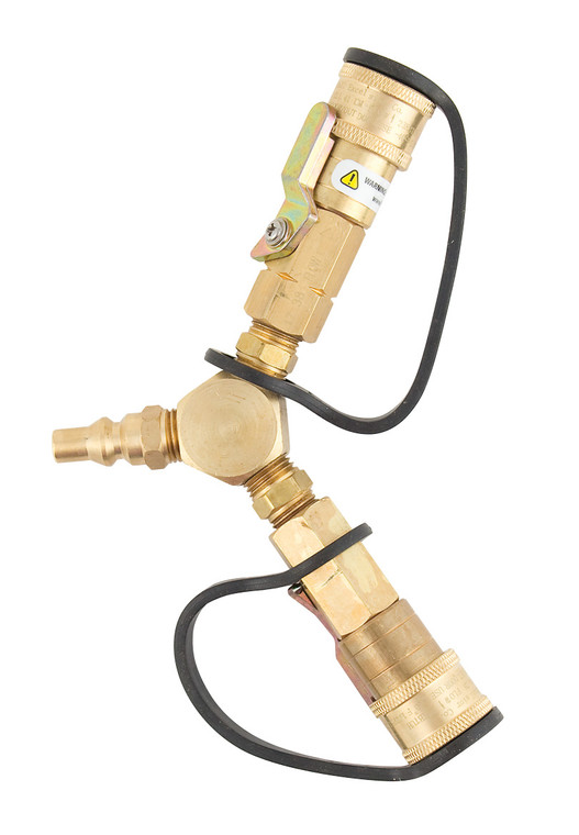 Connect Two Appliances to Your RV Easily | Marshall Excelsior Brass Y Adapter | Made in USA