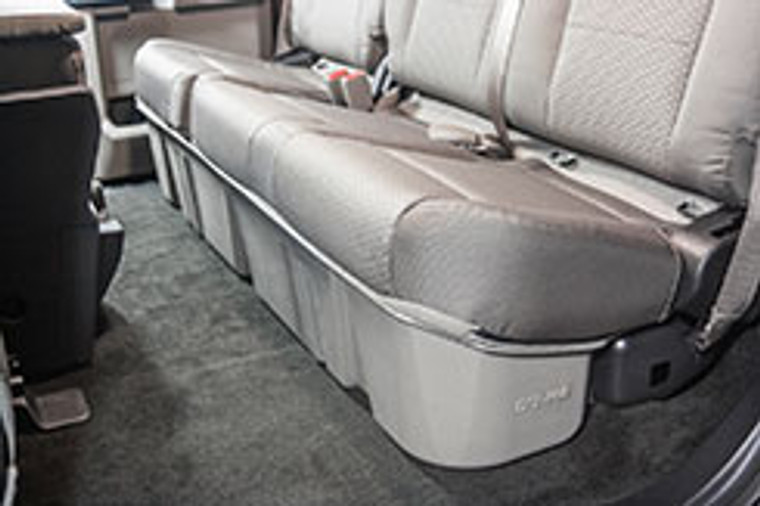 Du-Ha Under Seat Storage | Fits Multiple 2015-2023 Ford F-150 | 2 Compartments, Gun Rack Inserts, Black