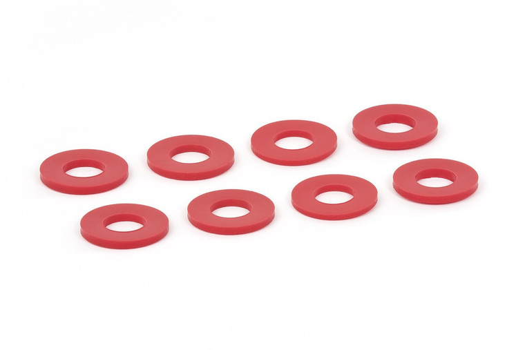 Stop Rattles with Daystar D-Ring Washer Set | Red Polyurethane | Fit 3/4 Inch Pin