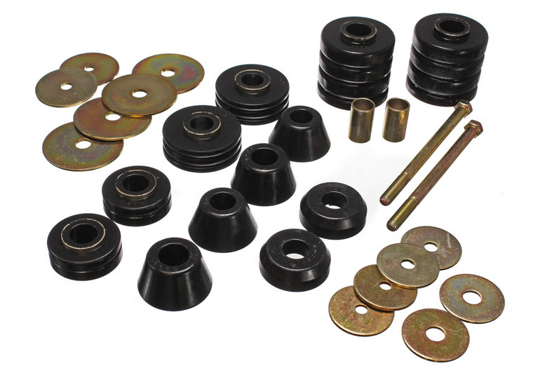 Upgrade & Stabilize your Ride | Energy Suspension Body Mount Bushings in Black Polyurethane