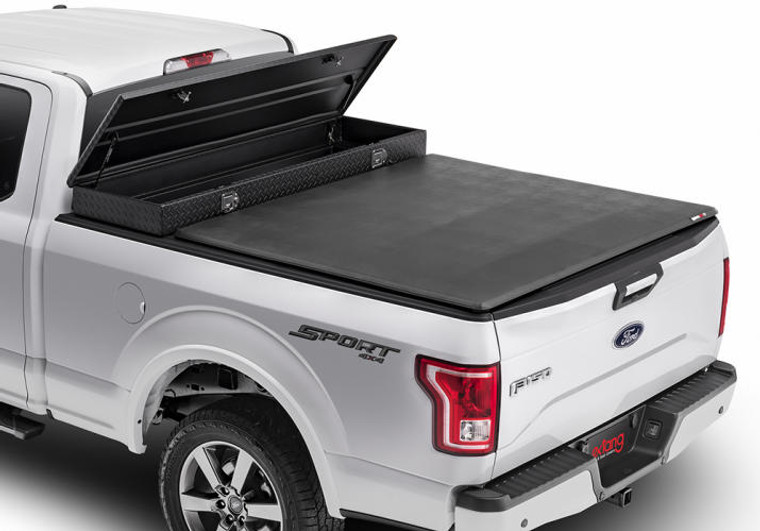 Extang Trifecta 2.0 Toolbox Tonneau Cover | Soft Tri-Fold for 18-20" Tool Box | Black Vinyl, Spring Loaded, Easy Install