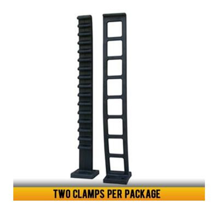 Quick Fist Cushion Clamp | Set of 2 | Holds up to 28 inch Equipment | Heavy-Duty Rubber | 300lb Capacity | UV Resistant