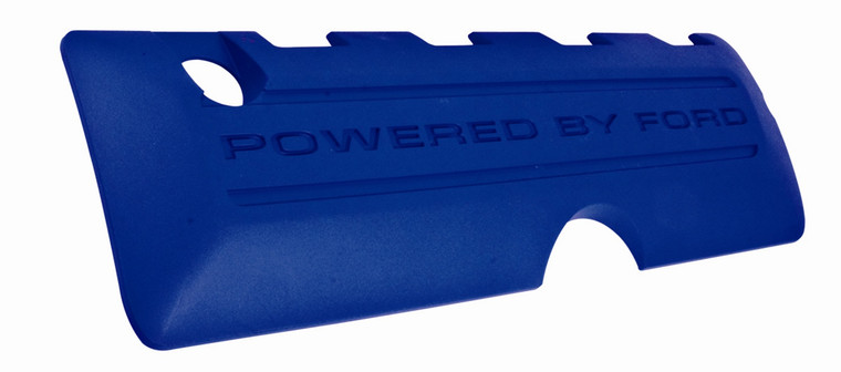 Boost Your Engine's Style with Ford Performance Ignition Coil Cover | Blue Finish | Mustang 2011-2014