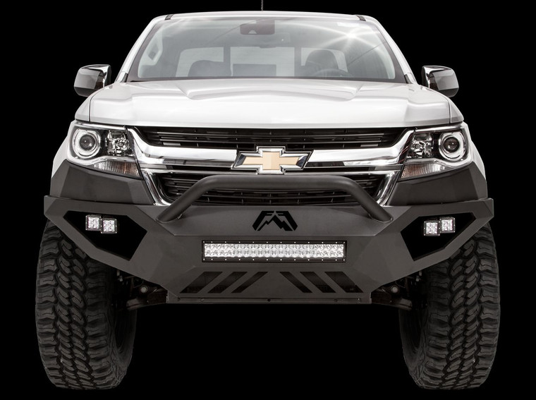 Rugged Chevrolet Colorado Bumper | Vengeance Series with Pre-Runner Guard and 20 Inch Light Bar Mounts
