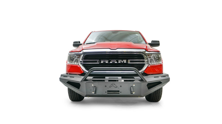 Aggressive Red Steel Bumper | Fits 2019-2023 Ram 1500 | One Piece Design | Winch Ready