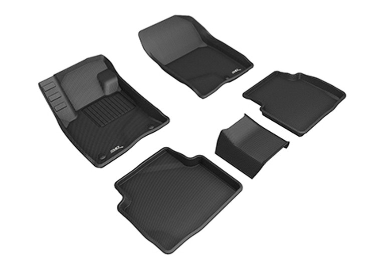 Custom Fit 3D Floor Liner | 2020-2024 Ford Escape | MAXpider , Raised Edge, Waterproof, Carbon Fiber Texture