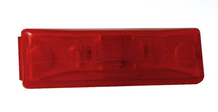 Grote Industries Rectangular Clearance Light | Red Lens, Double Bulb Lamp