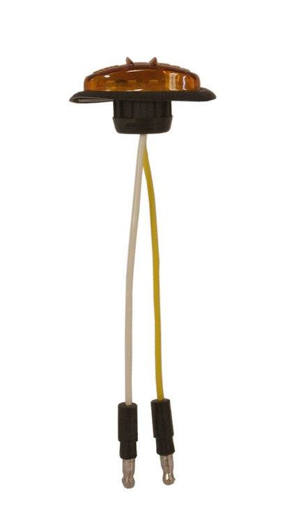 Grote Industries LED Clearance Light | Low Profile, Hermetic Seal, PC Lens | Amber Oval Light for Narrow Applications
