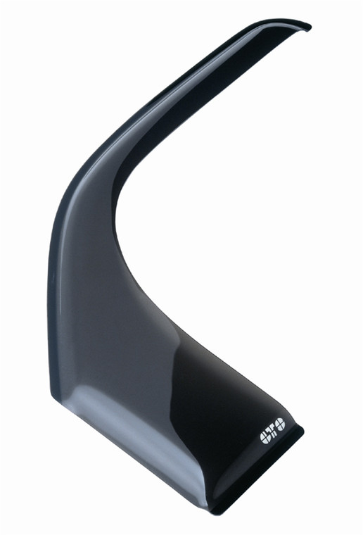 GT Styling Rainguard 82113S Bubble Ventgards; Extended Bubble Design; Tape-On; Smoke; Plastic; Set of 2