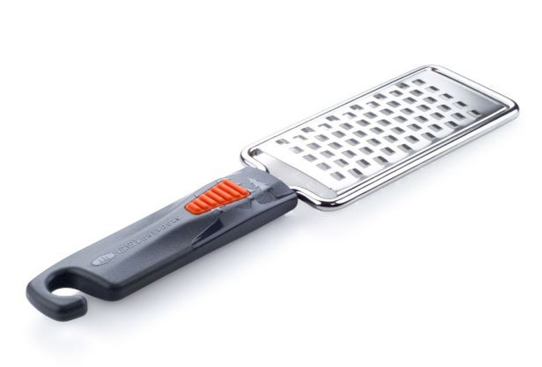 Gourmet Precision Grater | Manual Push Grater for Cheese/ Veggies | Lightweight 7.2 Inch Stainless Steel Blade