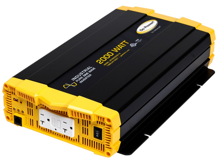 High-Efficiency 2000W Power Inverter | Go Power GP-ISW2000-12 | Dual GFCI Outlets